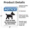 Signmission Dogs In Yard No Trespassing Sign, Vinyl Decal, 3.5in W x 5in L, 2PK OS-2PACK-NS-D-35-V-11441 - alternate 2